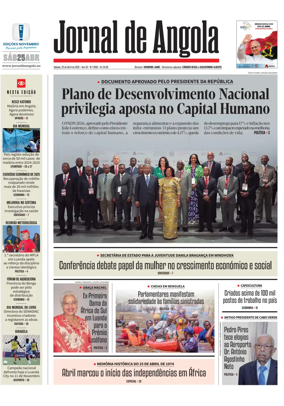 Cover of Jornal de Angola
