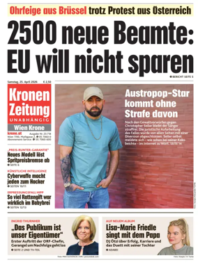 Cover of Kronen Zeitung