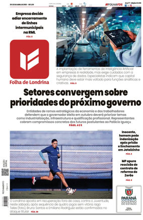 Cover of Folha de Londrina