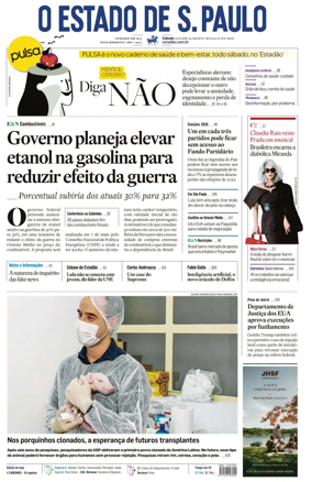 Cover of O Estado de S. Paulo