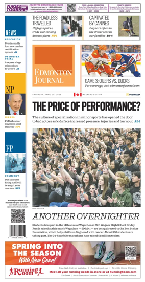Cover of Edmonton Journal