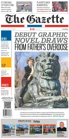 Cover of Montreal Gazette