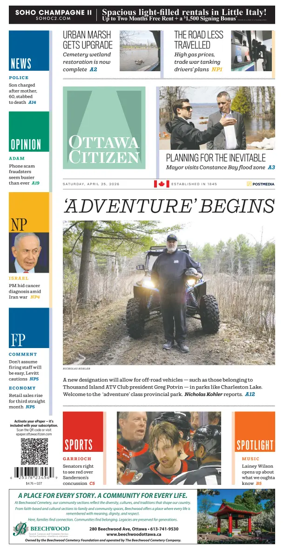 Cover of Ottawa Citizen