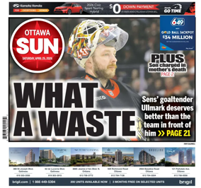 Cover of Ottawa Sun