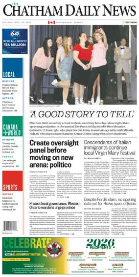 Cover of The Chatham Daily News
