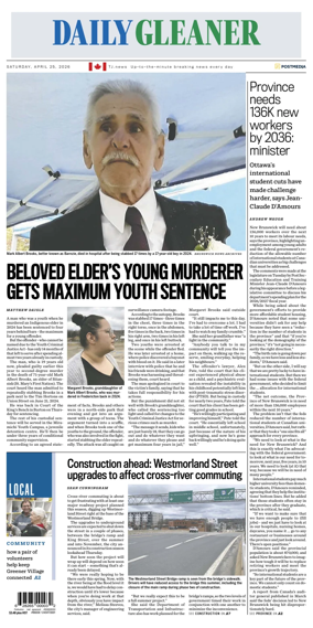 Cover of The Daily Gleaner