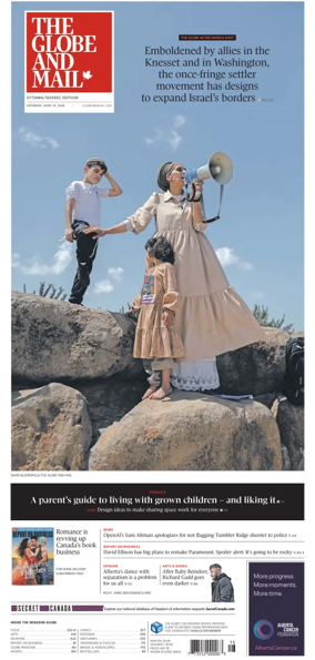 Cover of The Globe and Mail (Ottawa/Quebec Edition)