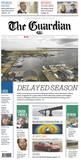 Cover of The Guardian (Charlottetown)