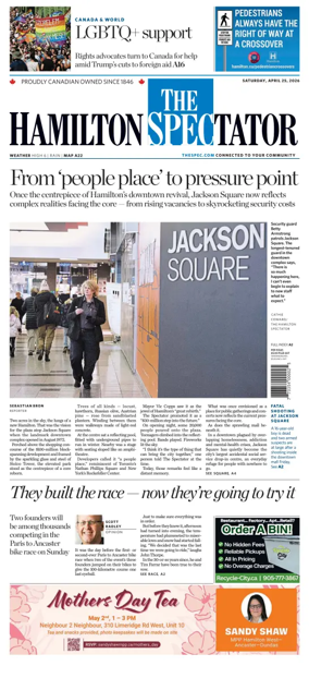 Cover of The Hamilton Spectator