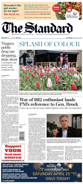 Cover of The Standard (St. Catharines)