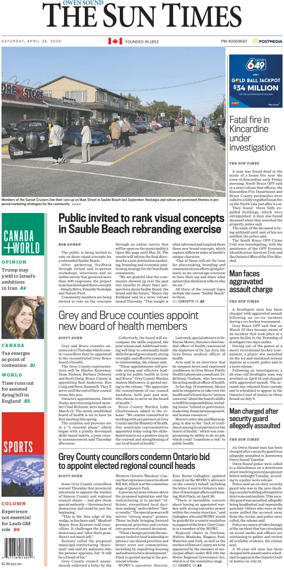 Cover of The Sun Times (Owen Sound)