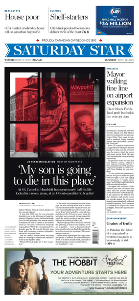 Cover of Toronto Star