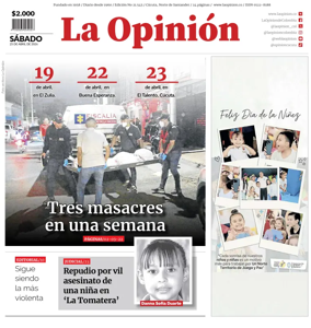 Cover of La Opinion
