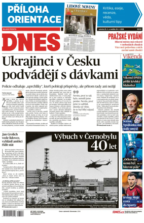 Cover of MF DNES