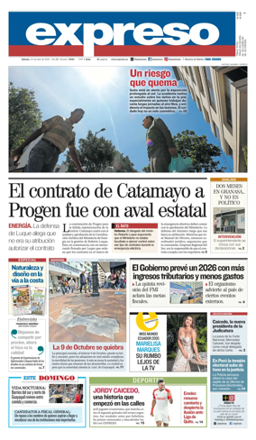 Cover of Diario Expreso