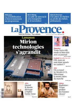 Cover of La Provence Salon-de-Provence / Pays salonais