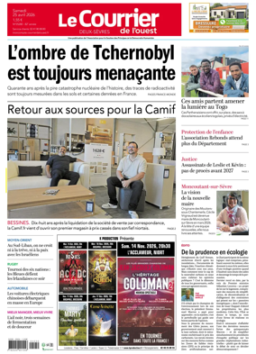 Cover of Le Courrier de l’Ouest (Deux-Sevres)