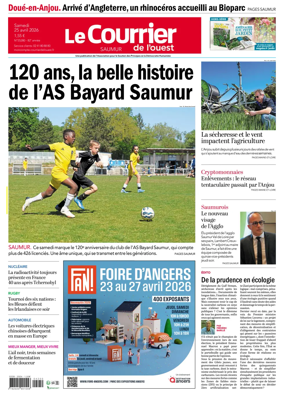 Cover of Le Courrier de l’Ouest (Saumur)