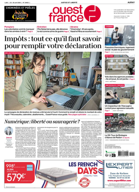 Cover of Ouest France (Auray)