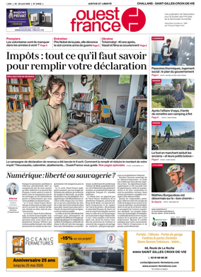 Cover of Ouest France (Challans / Saint-Gilles-Croix-de-Vie)