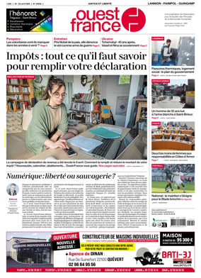 Cover of Ouest-France (Lannion / Paimpol / Guingamp)
