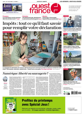 Cover of Ouest France (Les Herbiers / Montaigu)