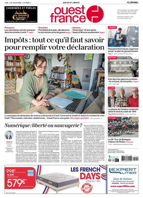 Cover of Ouest France (Ploermel)