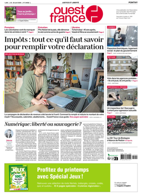 Cover of Ouest France (Pontivy)