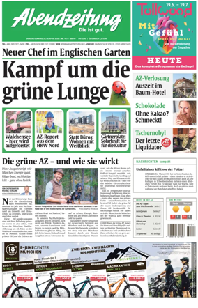 Cover of Abendzeitung Munchen