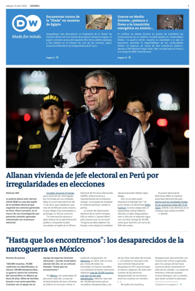 Cover of Deutsche Welle (Spanish edition)