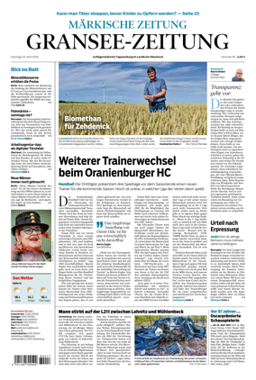 Cover of Gransee-Zeitung