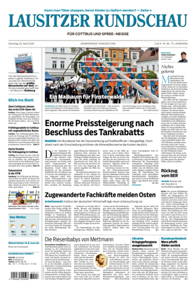Cover of Lausitzer Rundschau