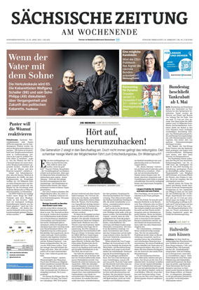 Cover of Sachsische Zeitung (Lobau-Zittau)