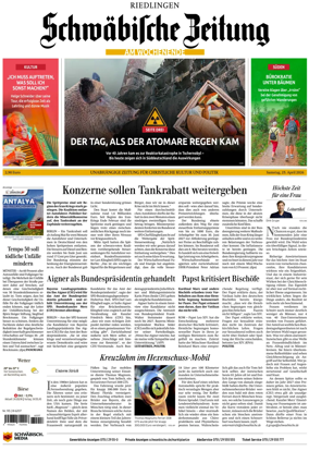 Cover of Schwabische Zeitung (Riedlingen)