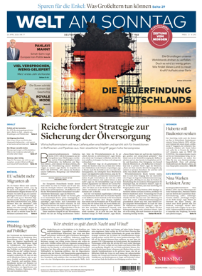 Cover of Welt am Sonntag