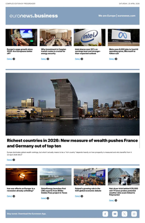 Cover of Euronews Business