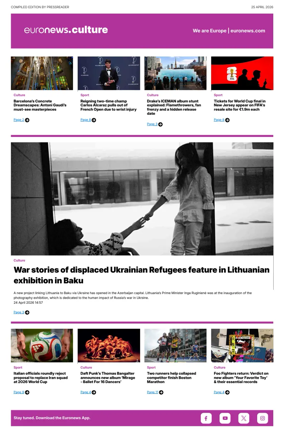Cover of Euronews Culture and Sport Compiled Edition