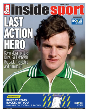 Cover of Irish Daily Star - Inside Sport
