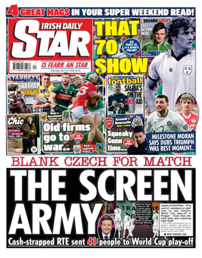 Cover of Irish Daily Star