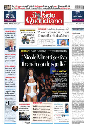 Cover of Il Fatto Quotidiano
