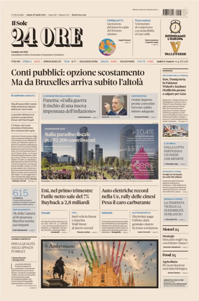 Cover of Il Sole 24 Ore