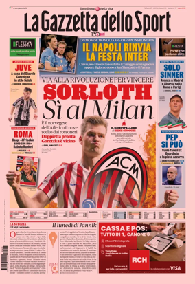 Cover of La Gazzetta dello Sport - Napoli