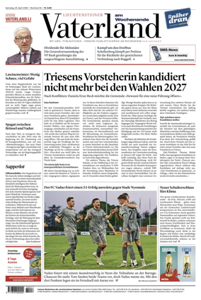 Cover of Liechtensteiner Vaterland