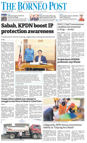 Cover of The Borneo Post (Sabah)