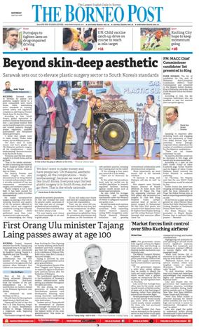 Cover of The Borneo Post (Sarawak)
