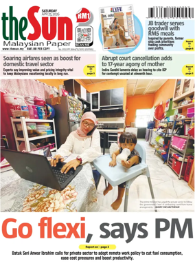 Cover of The Sun (Malaysia)