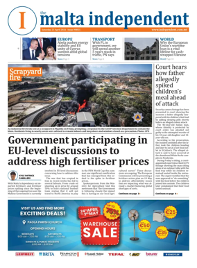 Cover of Malta Independent