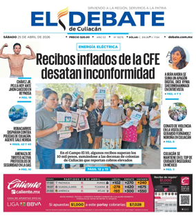 Cover of El Debate de Culiacan
