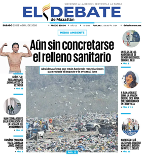 Cover of El Debate de Mazatlan