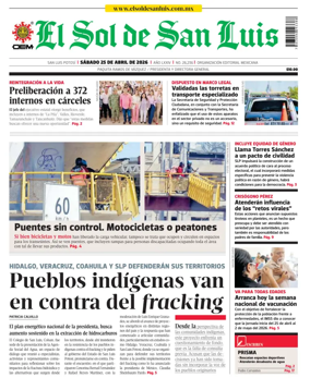 Cover of El Sol de San Luis Potosi
